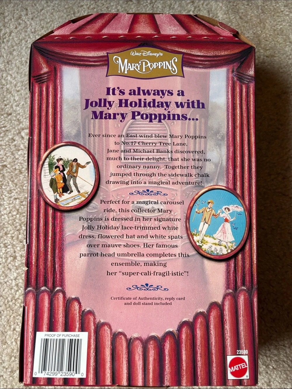 Barbie Mary Poppins Jolly Holiday Edition Costume Doll - White & Red